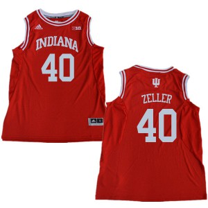 Men Indiana University #40 Cody Zeller Red Embroidery Jerseys 646951-238