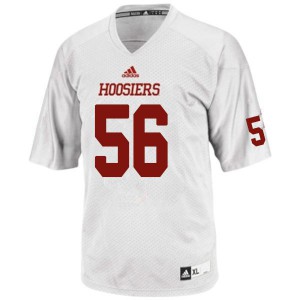 Men Indiana Hoosiers #56 Grayson Stover White Stitched Jersey 429595-769