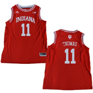 Men's Indiana #11 Isiah Thomas Red Official Jerseys 306364-924