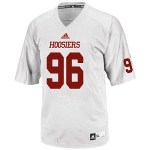 Men's Hoosiers #96 Shamar Jones White Stitched Jerseys 819992-792