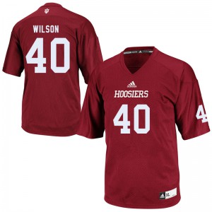 Mens Indiana #40 Cam Wilson Crimson Stitched Jerseys 251203-731