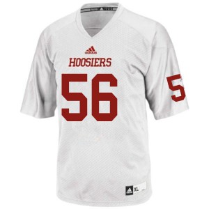 Mens Hoosiers #56 Mike Katic White Official Jerseys 333935-776