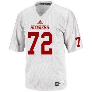 Men Indiana #72 Dylan Powell White Embroidery Jerseys 356805-788
