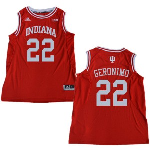 Men's Indiana University #22 Jordan Geronimo Red NCAA Jersey 365588-543