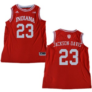 Mens Indiana #23 Trayce Jackson-Davis Red University Jerseys 640379-239