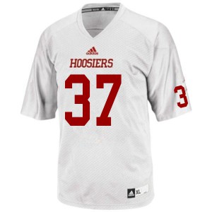 Mens Indiana Hoosiers #37 Ty Wise White Stitched Jersey 855617-535