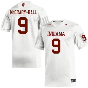 Mens Indiana University #9 Marcelino McCrary-Ball White Official Jerseys 634250-776