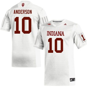 Men Indiana #10 Ryder Anderson White Embroidery Jerseys 912021-821