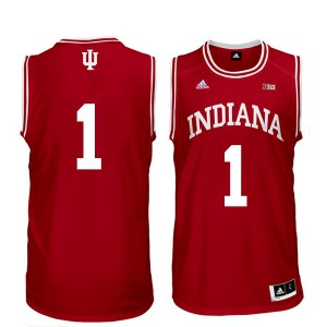 Men Indiana University #1 Aljami Durham Red Official Jerseys 752450-833