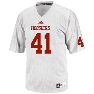 Mens Hoosiers #41 Beau Robbins White Stitched Jersey 762954-929
