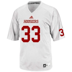 Men Indiana Hoosiers #33 Connor Hole White Embroidery Jersey 873875-827