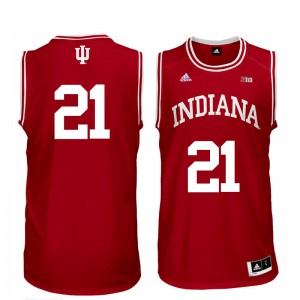 Mens Indiana University #21 Freddie McSwain Red Basketball Jersey 757980-591