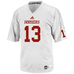 Mens Hoosiers #13 Miles Marshall White College Jersey 820280-616