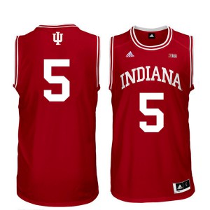 Mens Indiana #5 Quentin Taylor Red Stitched Jerseys 859699-725