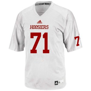 Men's Indiana Hoosiers #71 Randy Holtz White Official Jersey 538309-676