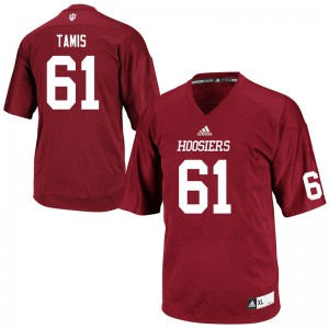 Men's Indiana #61 Ricky Tamis Crimson Stitched Jersey 298152-911