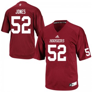 Mens Indiana Hoosiers #52 Shamar Jones Crimson Alumni Jerseys 416484-986