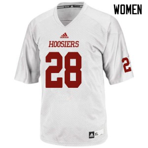 Womens IU #28 A'Shon Riggins White NCAA Jerseys 784499-499
