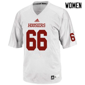 Womens Indiana Hoosiers #66 Aidan Rafferty White Official Jerseys 503853-417