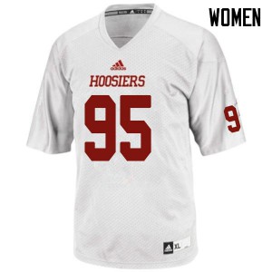 Women Hoosiers #95 Brandon Wilson White High School Jerseys 617906-640