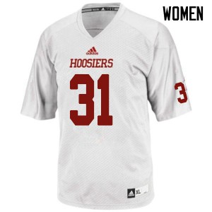 Women's Indiana University #31 Bryant Fitzgerald White Stitched Jerseys 714533-771