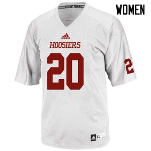 Women's Hoosiers #20 Joseph Daniels White NCAA Jersey 383410-274
