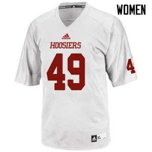 Women Indiana University #49 Madison Norris White Stitched Jersey 631659-862