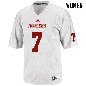 Women's Indiana Hoosiers #7 Nate Sudfeld White Official Jersey 379262-672