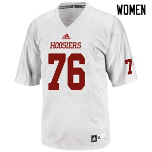 Women Indiana Hoosiers #76 Rodger Saffold White Alumni Jerseys 686896-826