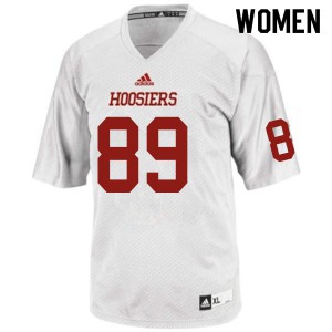 Women's Hoosiers #89 Matt Bjorson White Stitched Jersey 349329-687