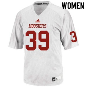 Womens Indiana Hoosiers #39 Ryan Barnes White Embroidery Jersey 690379-147