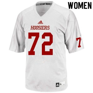 Women Indiana Hoosiers #72 Dylan Powell White Stitched Jersey 923610-766