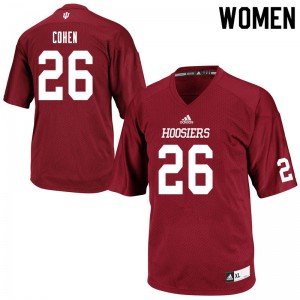 Women's Indiana #26 Gabe Cohen Crimson Player Jerseys 586671-564