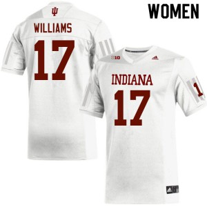 Womens Indiana Hoosiers #17 Jordyn Williams White Stitched Jerseys 836140-872