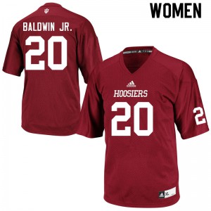 Women Indiana #20 Tim Baldwin Jr. Crimson Stitched Jersey 383745-163