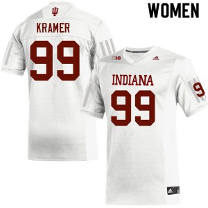 Women's IU #99 Weston Kramer White College Jerseys 673451-997