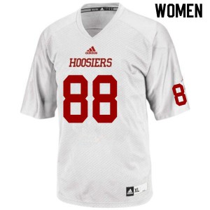 Womens IU #88 AJ Barner White Football Jersey 250238-336