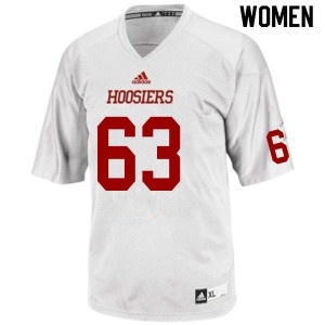 Womens IU #63 Andy Buttrell White Player Jerseys 523970-555