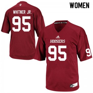 Women Indiana #95 Antoine Whitner Jr. Crimson Official Jersey 376491-761
