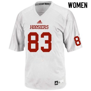 Women Indiana #83 Bryan Parker White Stitched Jerseys 516020-944