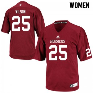 Women's Indiana Hoosiers #25 Cam Wilson Crimson High School Jerseys 963632-270