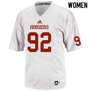 Womens Indiana Hoosiers #92 Chase Wyatt White University Jerseys 454043-709