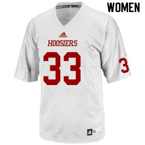 Women Indiana Hoosiers #33 Connor Hole White College Jersey 600994-867