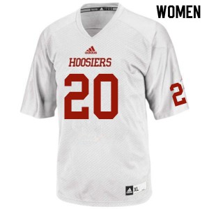 Women's Indiana #20 Ivory Winters White Stitched Jerseys 597120-320