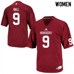 Women's IU #9 Marcelino Ball Crimson NCAA Jerseys 807665-900