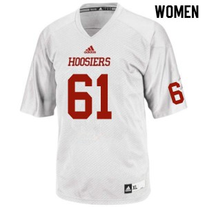 Women's IU #61 Ricky Tamis White University Jerseys 633315-705
