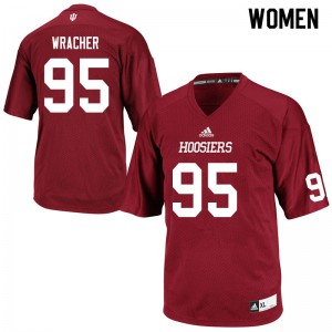 Women's IU #95 Sean Wracher Crimson Player Jerseys 419502-815