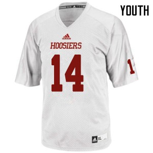 Youth Indiana #14 Andre Brown Jr. White Stitch Jersey 424224-546
