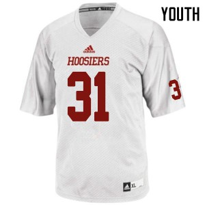 Youth Indiana Hoosiers #31 Bryant Fitzgerald White Stitched Jersey 595738-731
