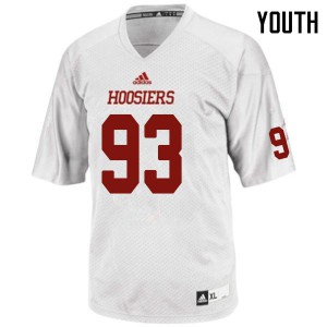 Youth Hoosiers #93 Charles Campbell White College Jerseys 728339-532